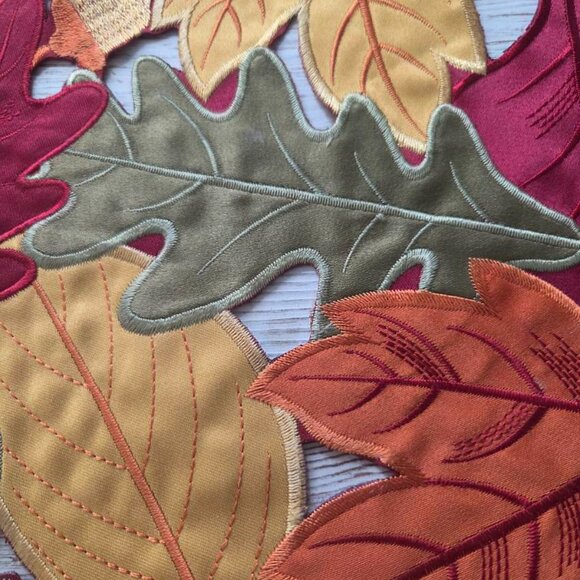 Beautiful Fabric Fall Placemats - Set of 4 - Picture 4 of 5